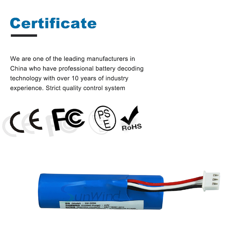 Factory Price Battery for PAX S910 POS Terminal 3.7V 2600mah Li-ion 18650 Battery